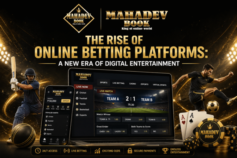 Online betting platform interface with sports betting and casino features