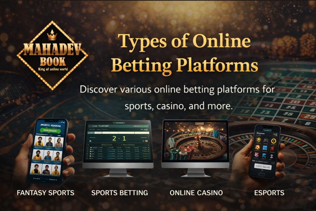 Online betting platforms categories sports betting casino and fantasy sports